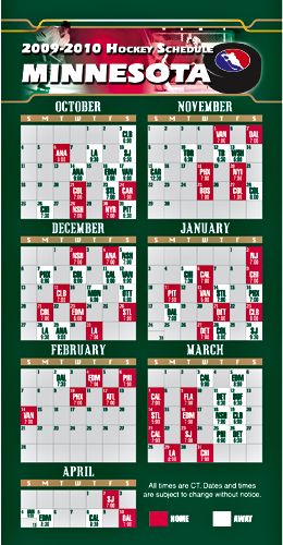 ReaMark Products: Minnesota Hockey Schedule
